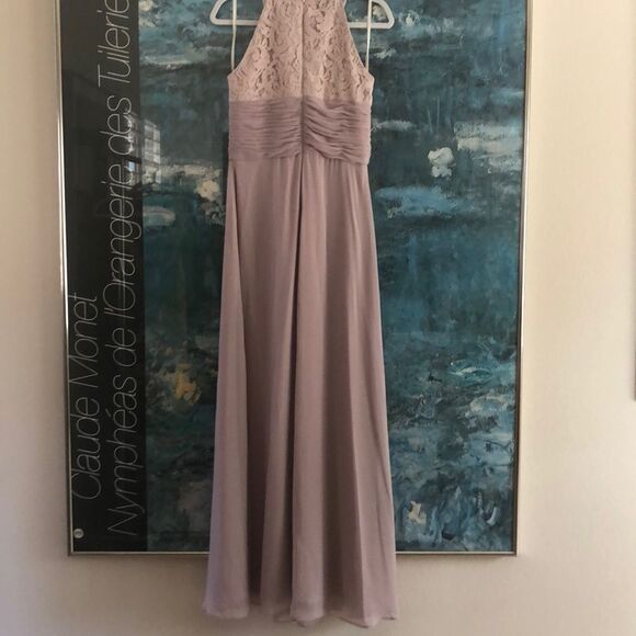 Eliza J Beaded Lace & Chiffon Gown Size 8 - Picture 5 of 12